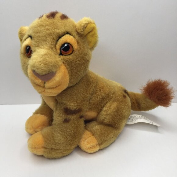 Disney The Lion King Simba Cub Yellow Gold Plush Stuffed Animal Kid Children Toy - Picture 1 of 12